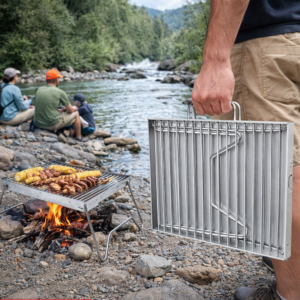 QUICK AND EASY - FOLD UP CARRY CASE BRAAI GRID